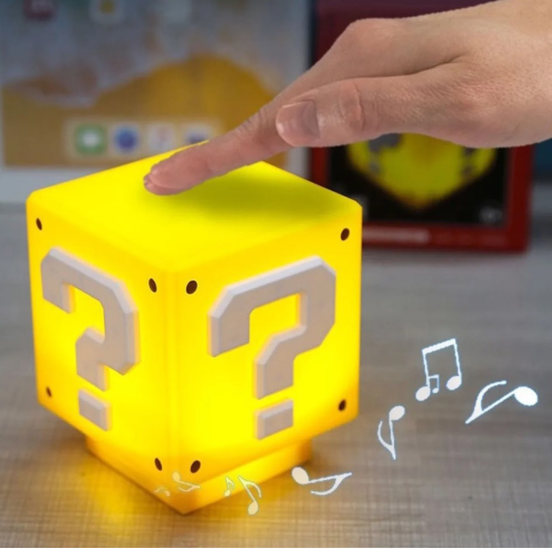 Lámpara Led Mario Bros Nintendo Cubo